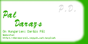 pal darazs business card