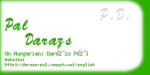 pal darazs business card